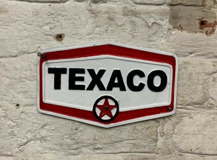 Texaco hexgonal plaque